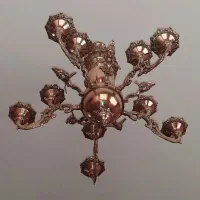 لوستر برنجی ده شعله فرشته