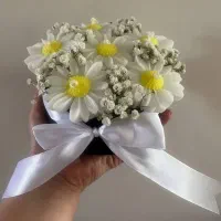 دسته گل شمع بابونه