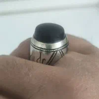 انگشترعقیق جزریمانی کبود، کهنه کلکسیونی خاص وکمیاب