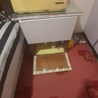 میز چرخ خیاطی و میز کمد دار کوچک