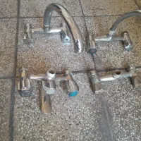 دست کامل شیرآلات برنجی قدیمی