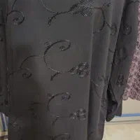 تونیک نخی مشکی شسته شده