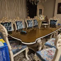 میز ناهار خوری ۱۰ نفره استیل نو