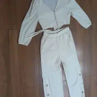 ست کراپ شلوار سایز۳۶ و۳۸ میخوره تن خور شیک