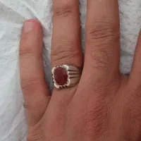 انگشتر نقره عقیق قدیمی زیبا