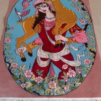 قالیچه عکسی دستباقت قدیمی