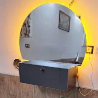 اینه با بک لایت نور همراه با باکس زیر