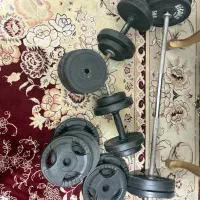 ۵۵ کیلو دمبل و هالتر