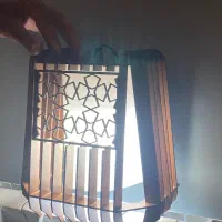 لوستر دیوارکوب چوبی