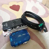 فروش kvm سوییچ ۴ پورت و ۲ پورت به همراه کابل