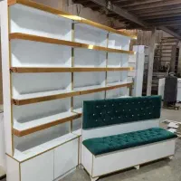 پیشخوان دکور داروخانه قفسه ویترین صندلی لمسه کد305