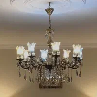 لوستر برونزی یا برنجی 8 شعله