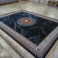 فرش ماشینی 700 شانه 9 متری مشکی