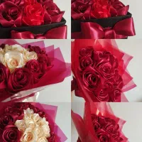 دوتا دسته گل و یه باکس