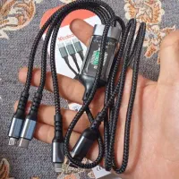 کابل 3 سر فست شارژ ic دار