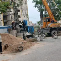 بتن ریزی با دستگاه خلاطه آقای مرادی