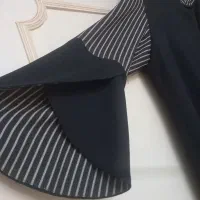 حراج مانتو بلند مشکی مناسب سایز تا ۵۶/شال و روسری
