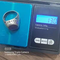 انگشتر یاقوت .با رکاب نقره