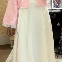 لباس مجلسی صورتی کاملا نو استفاده نشده