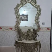 اینه شمعدان  برنز