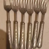 چنگال قدیمی برند ایتالیایی G.S silver روکش نقره