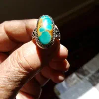 انگشترفیروزه رکاب‌صفوی‌قدیمی