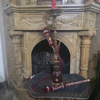 قلیان حاج اوغلی برنجی قلمزنی
