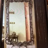 اینه و شمعدان برنز اصل