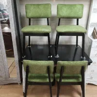 میزنهارخوری ۴ نفره پارچه سبز