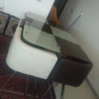 نهارخوری ۶ نفره چرم مدل کم جا