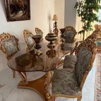 سرویس مبلمان تمام چوب همراه نهار خوری