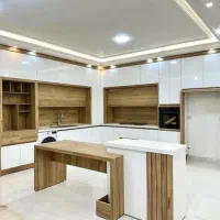 کابینت پله ای هایگلاس سفید نئو اقساط مدل e1052