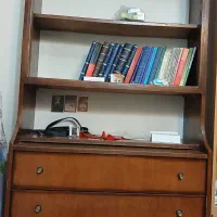کتابخانه تمام چوب دارای ۴ کشو