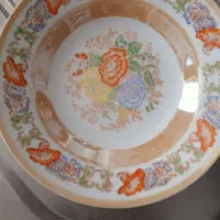 بشقاب طلای گلدار
