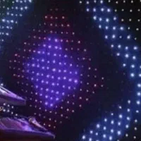 پرده LED با پایه