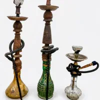 قلیان برنجی / قلیان چوبی