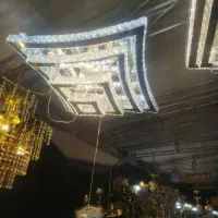 لوستر مربعیی چهارتیکه کریستالی