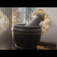 هاونگ برنجی و سنگی قدیمی