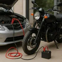 موتور سیکلت شارژ میشود