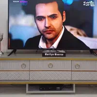 میزتلویزیون چوبی طوسی
