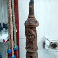 بدنه کنده کاری شده چوبی قلیان