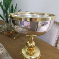 گلدان فلزی نو قد 32سانتی دهانه29سانت