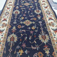 گلیم کاشان  سرمه ای درجه یک