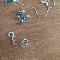 نیم ست گوشواره وگردنبند