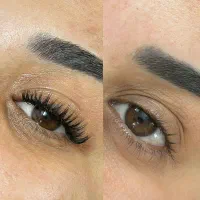 اکستنشن مژه و لیفت فقط هزینه متریال به همراه هدیه