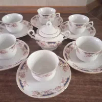 قندان و فنجان چای خوری چینی