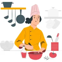 آشپز و نیروی خدماتی خانم