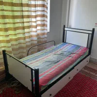 تخت فلزی کشودار بدون تشک