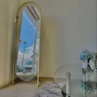 آینه قدی پایه‌دار 50×180 فلزی