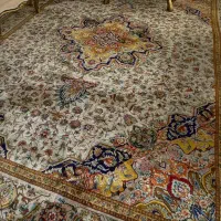 یک جفت فرش ۱۲ متری تمام ابریشم ماشینی دیبا درحدنو